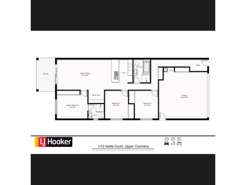 1/12 Isetta Court, Upper Coomera QLD 4209 Floorplan
