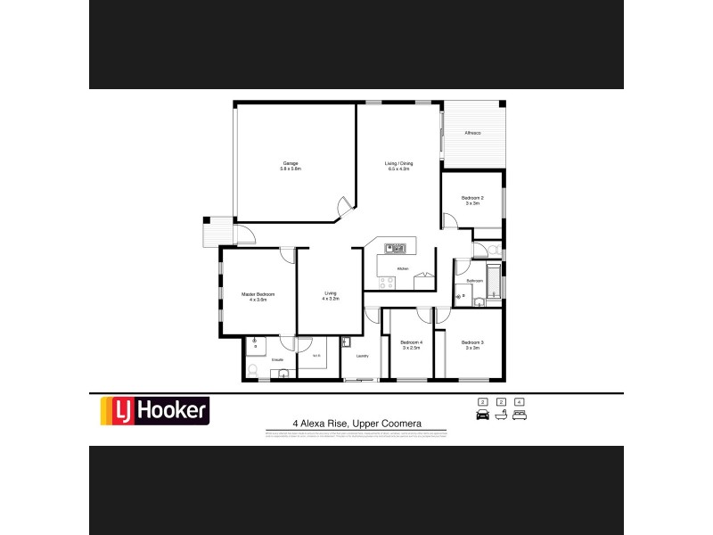 4 Alexa Rise, Upper Coomera QLD 4209 Floorplan