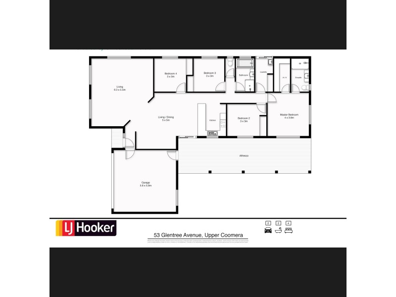 53 Glentree Avenue, Upper Coomera QLD 4209 Floorplan