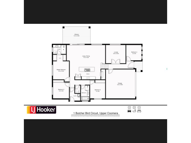 1 Butcher Bird Circuit, Upper Coomera QLD 4209 Floorplan