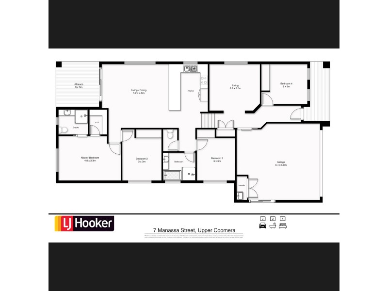 7 Manassa Street, Upper Coomera QLD 4209 Floorplan