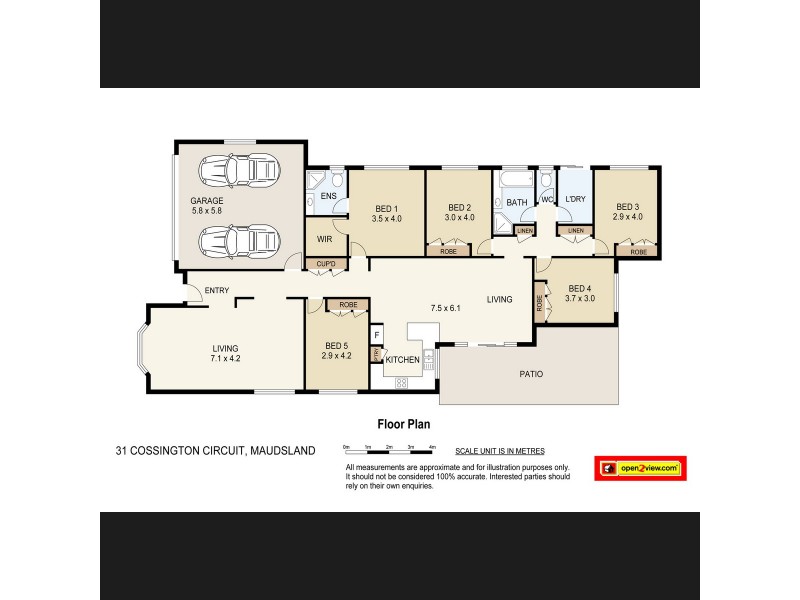 31 Cossington Circuit, Maudsland QLD 4210 Floorplan