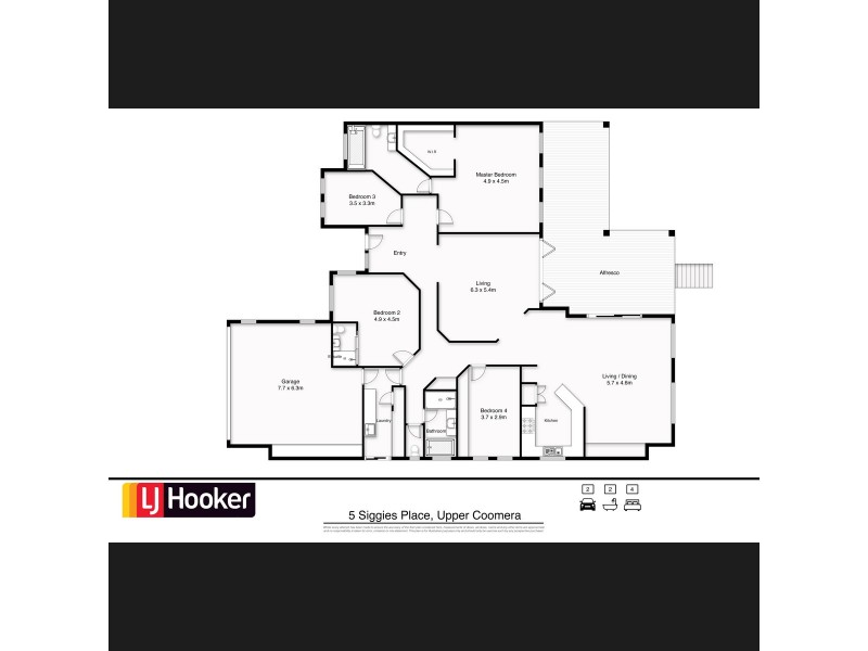 5 Siggies Place, Upper Coomera QLD 4209 Floorplan