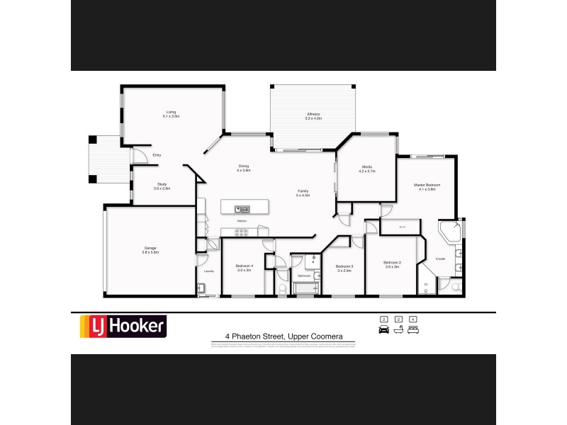 4 Phaeton Street, Upper Coomera QLD 4209 Floorplan