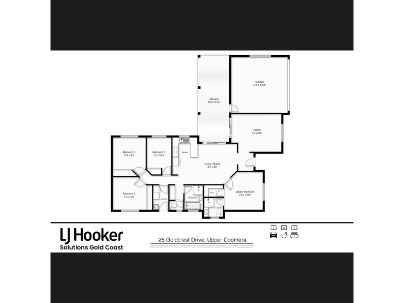 25 Goldcrest Drive, Upper Coomera QLD 4209 Floorplan