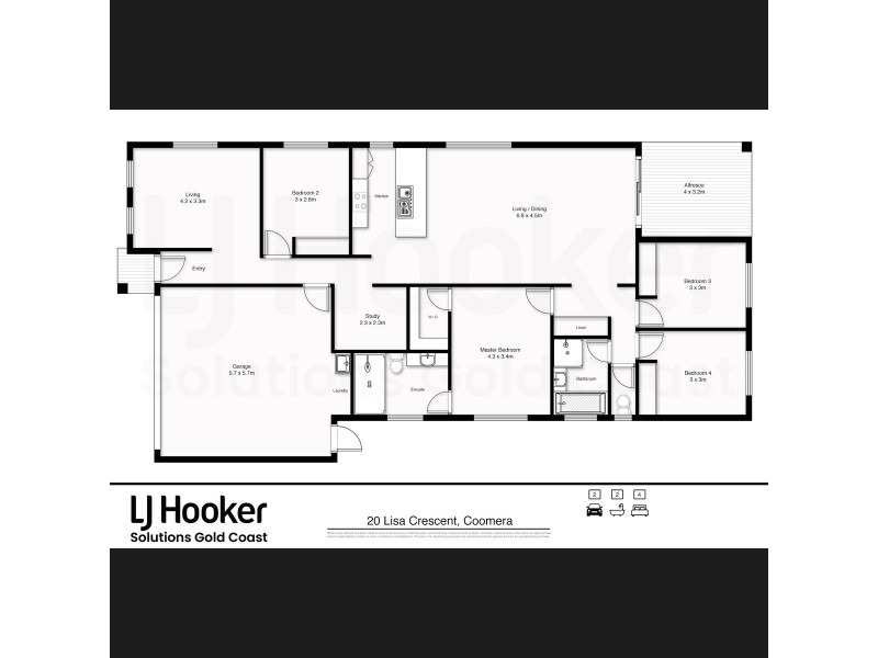 20 Lisa Crescent, Coomera QLD 4209 Floorplan
