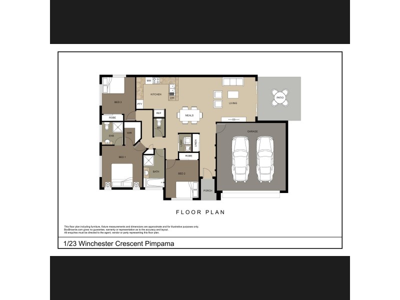 1/23 Winchester Crescent, Pimpama QLD 4209 Floorplan