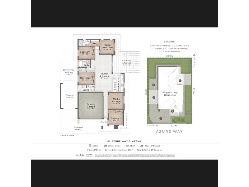62 Azure Way, Pimpama QLD 4209 Floorplan