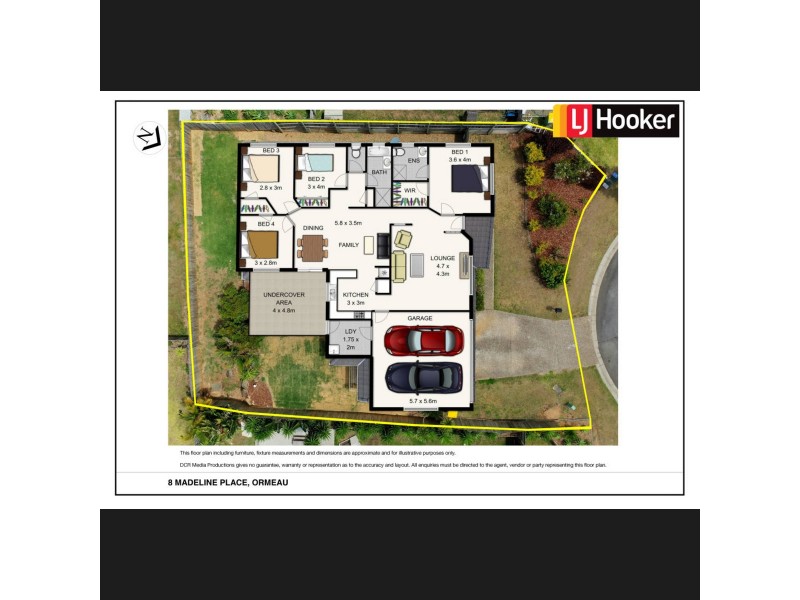 8 Madeline Place, Ormeau QLD 4208 Floorplan