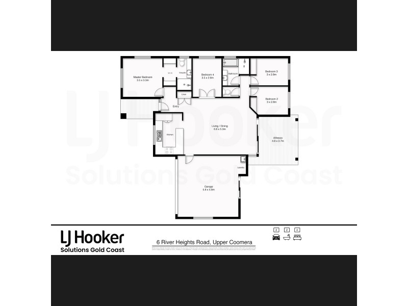 6 River Heights Road, Upper Coomera QLD 4209 Floorplan