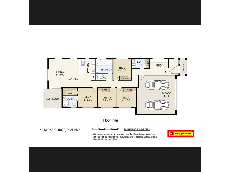 16 Mieka Crescent, Pimpama QLD 4209 Floorplan