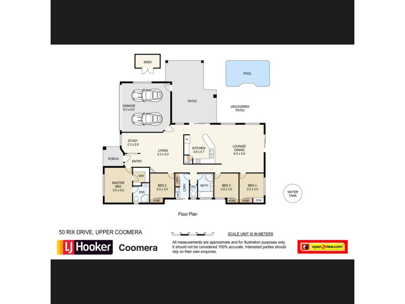 50 Rix Drive, Upper Coomera QLD 4209 Floorplan