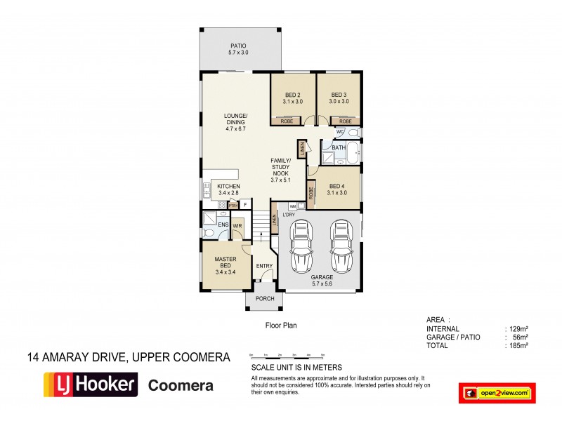 14 Amaray Drive, Upper Coomera QLD 4209 Floorplan