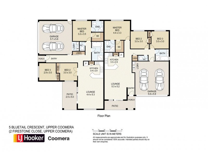 5 Bluetail Crescent, Upper Coomera QLD 4209 Floorplan