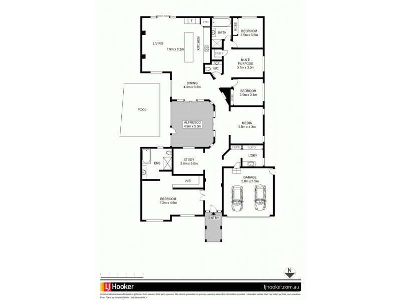 8 Pacha Close, Coomera Waters QLD 4209 Floorplan