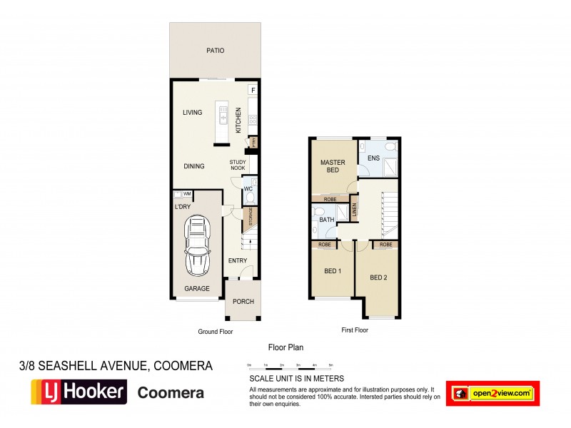 3/8 Seashell Avenue, Coomera QLD 4209 Floorplan