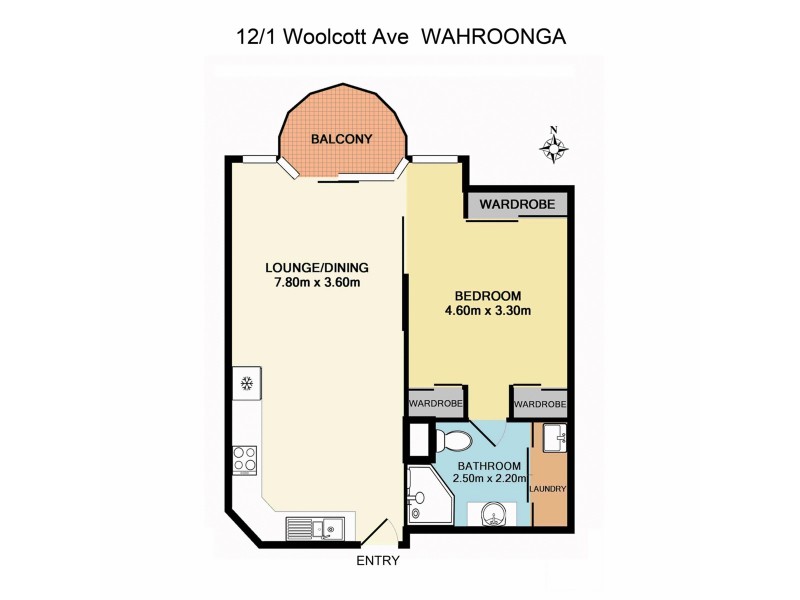 12/1 Woolcott Avenue, Wahroonga NSW 2076 Floorplan