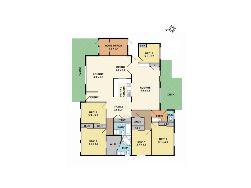 3 Deborah Close, Mount Colah NSW 2079 Floorplan
