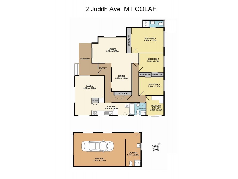 2 Judith Avenue, Mount Colah NSW 2079 Floorplan