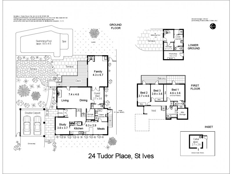 24 Tudor Place, St Ives NSW 2075 Floorplan