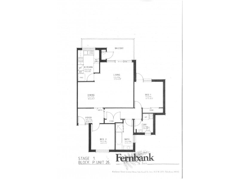 26/2 Kitchener Street, St Ives NSW 2075 Floorplan