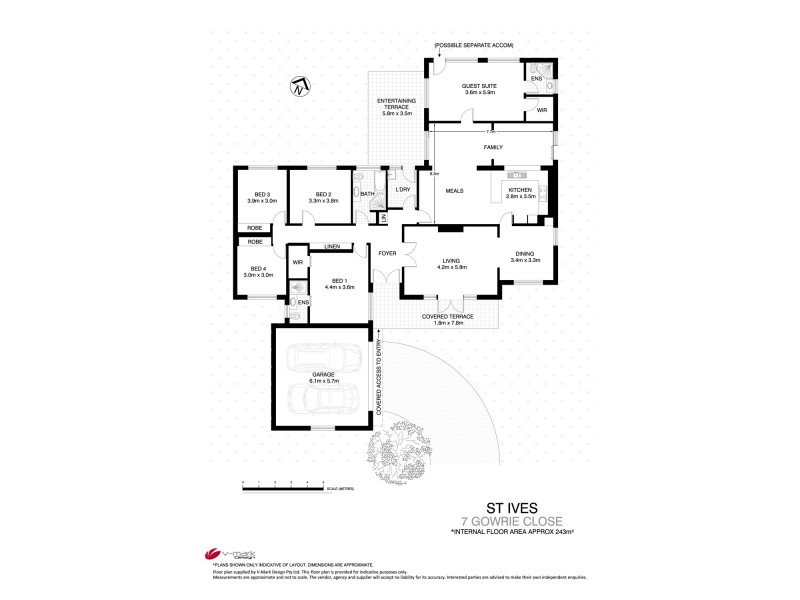 7 Gowrie Close, St Ives NSW 2075 Floorplan