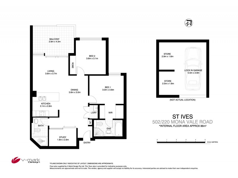 502/220 – 222 Mona Vale Road, St Ives NSW 2075 Floorplan