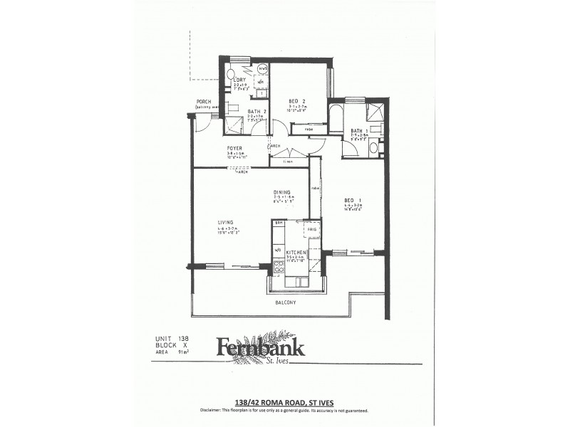 138/42 Roma Road, St Ives NSW 2075 Floorplan