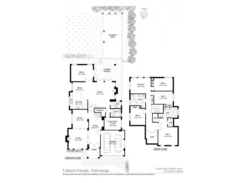 5 Moona Parade, Wahroonga NSW 2076 Floorplan