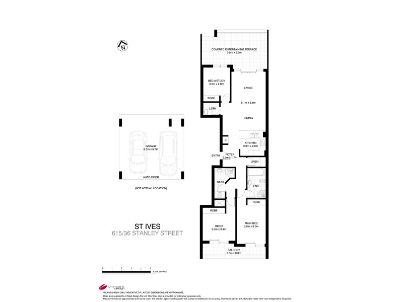 615/36 Stanley Street, St Ives NSW 2075 Floorplan