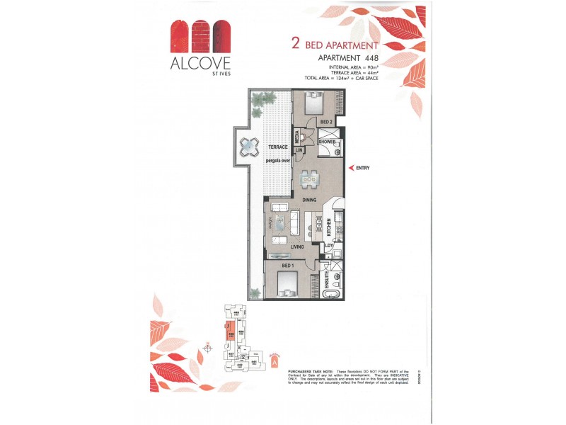 Apartment Penthouse 448/132 Killeaton Street (Block A), St Ives NSW 2075 Floorplan