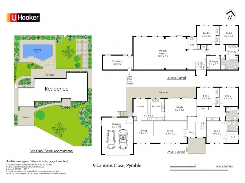9 Canisius Close, Pymble NSW 2073 Floorplan