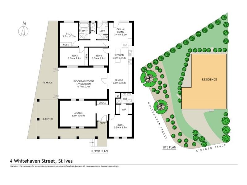 4 Whitehaven Street, St Ives NSW 2075 Floorplan