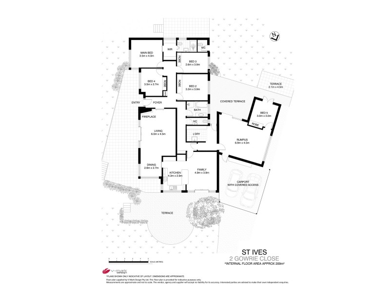 2 Gowrie Close, St Ives NSW 2075 Floorplan