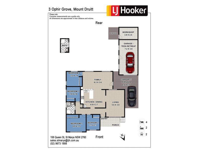 3 Ophir Grove, Mount Druitt NSW 2770 Floorplan
