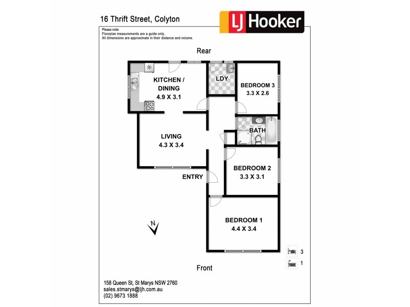 16 Thrift Street, Colyton NSW 2760 Floorplan