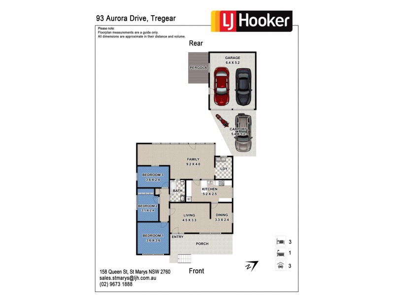 93 Aurora Drive, Tregear NSW 2770 Floorplan