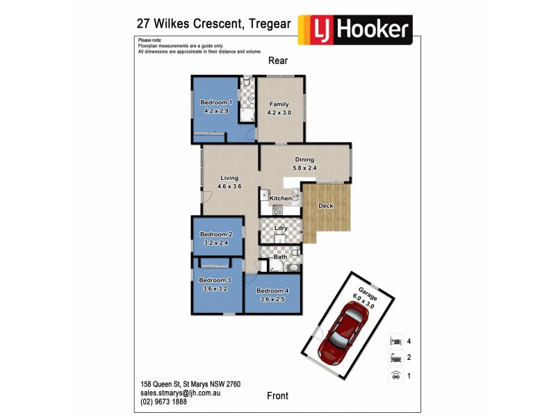 27 Wilkes Crescent, Tregear NSW 2770 Floorplan