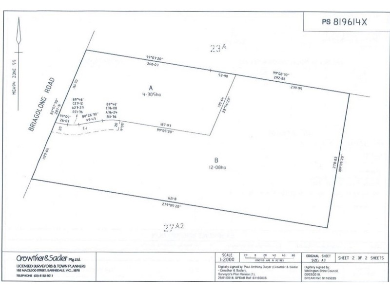 Lot A/ Briagolong Road, Stratford VIC 3862