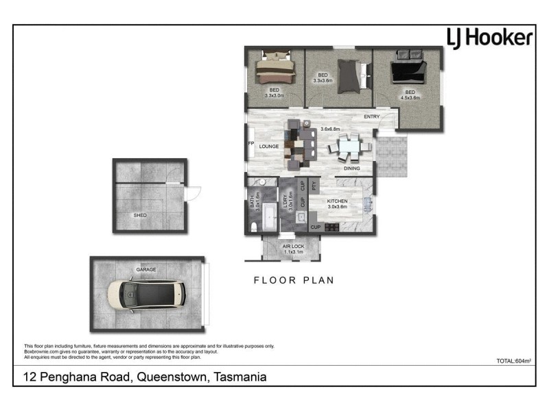 12 Penghana Road, Queenstown TAS 7467 Floorplan