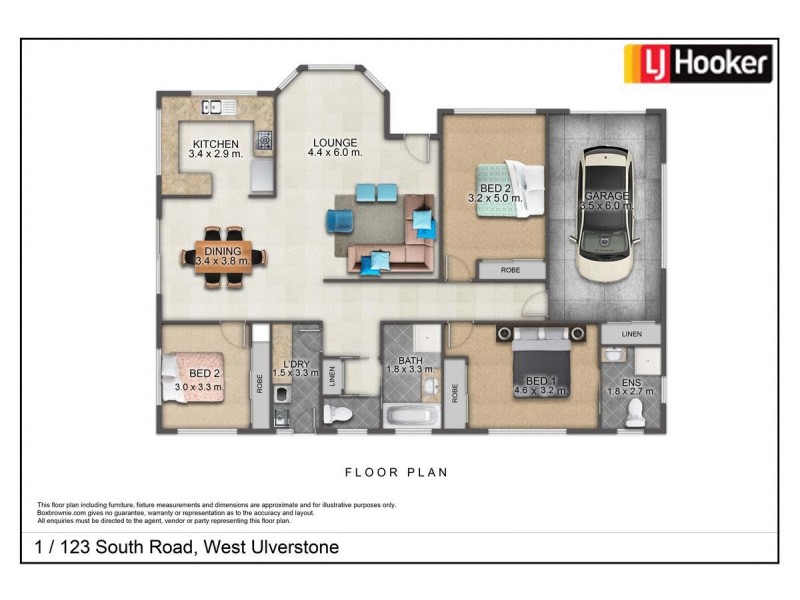 Unit 1/123b South Road, Ulverstone TAS 7315 Floorplan