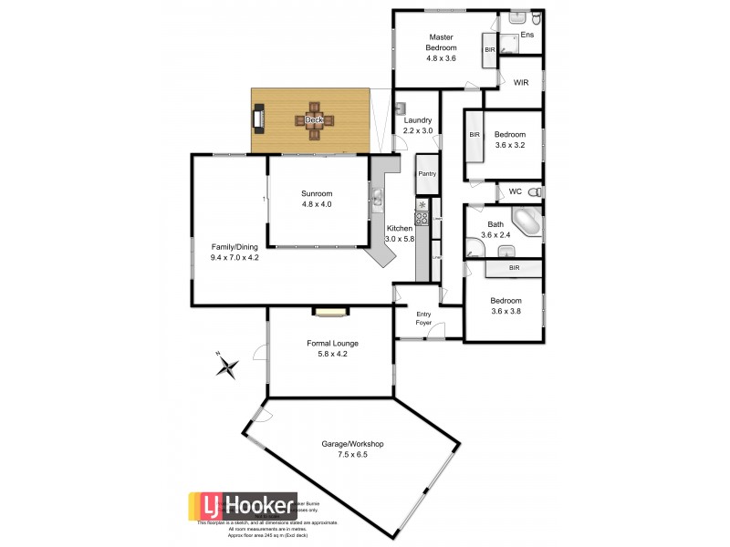 6 Irbys Circus, Sisters Beach TAS 7321 Floorplan