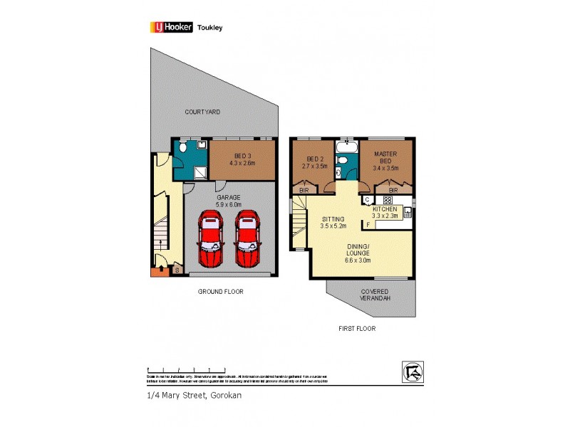 1/4 Mary Street, Gorokan NSW 2263 Floorplan