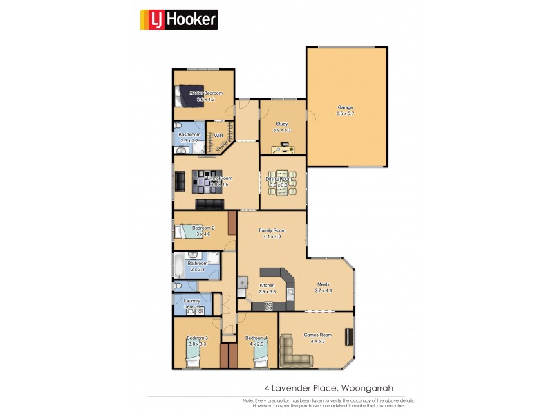 4 Lavender Place, Woongarrah NSW 2259 Floorplan