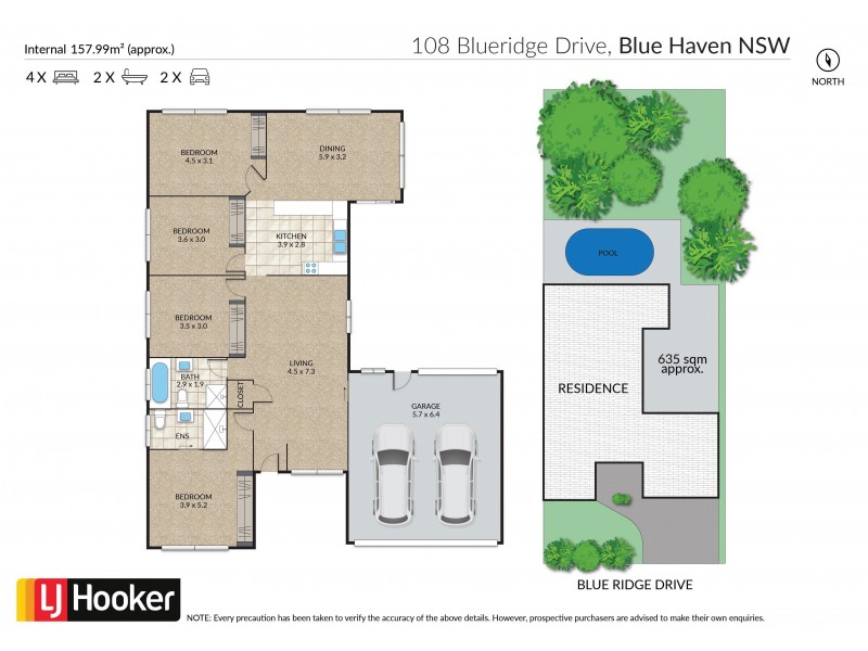 108 Blueridge Drive, Blue Haven NSW 2262 Floorplan