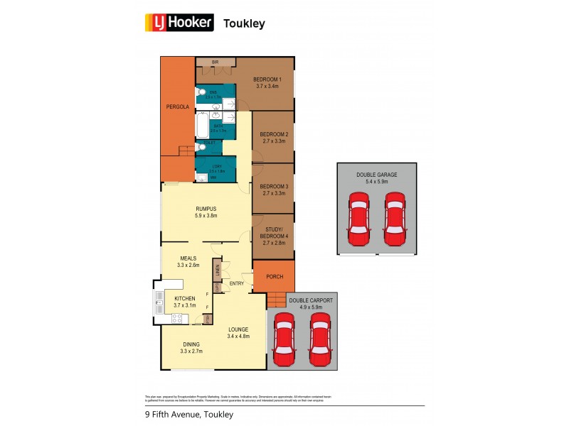 9 Fifth Avenue, Toukley NSW 2263 Floorplan