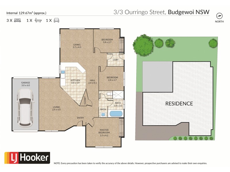 3/3 Ourringo Street, Budgewoi NSW 2262 Floorplan