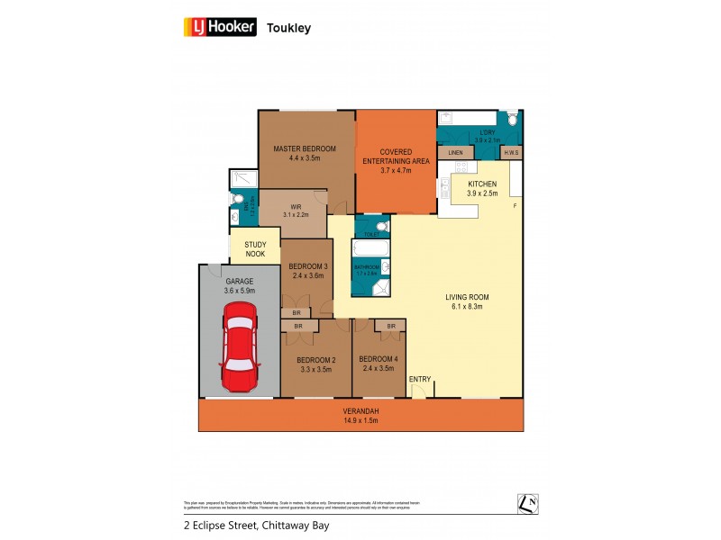 2 Eclipse Street, Chittaway Bay NSW 2261 Floorplan
