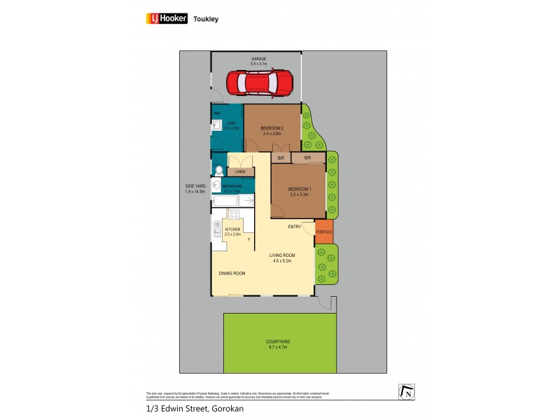 1/3 Edwin Street, Gorokan NSW 2263 Floorplan