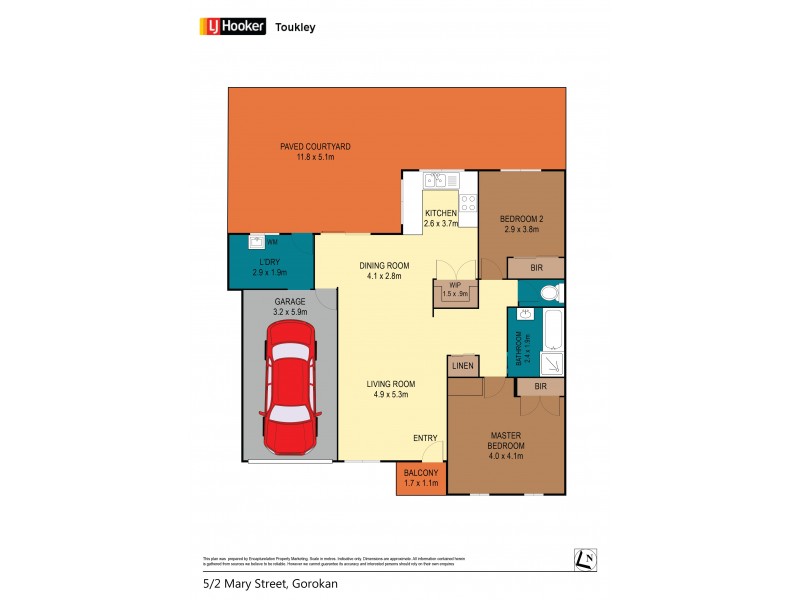 5/2 Mary Street, Gorokan NSW 2263 Floorplan